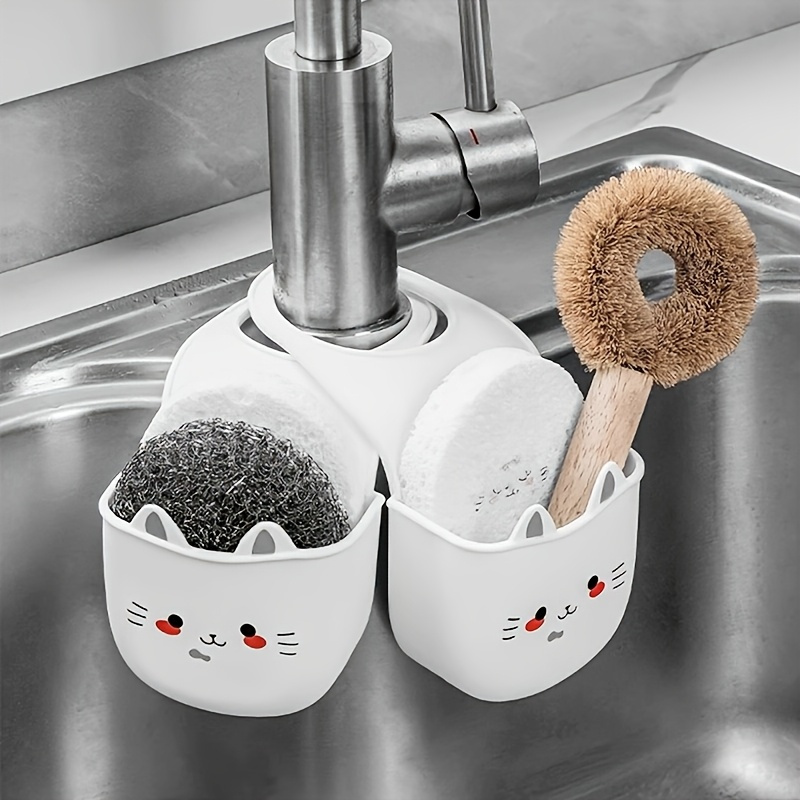 Silicone Tap Washer - Cesto de Desenho Animado de Gato,