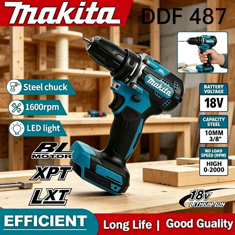 Makita DDF487 Furadeira/Parafu - Makita Drill Ddf484 avaliação e preço