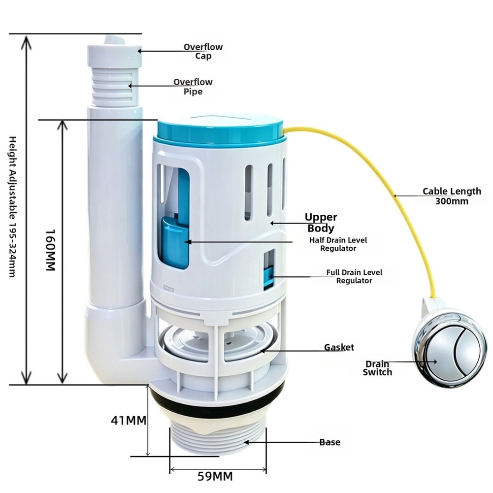 1 Peça Cabo de Válvula de Desc - Toilet Fill Valve avaliação e preço