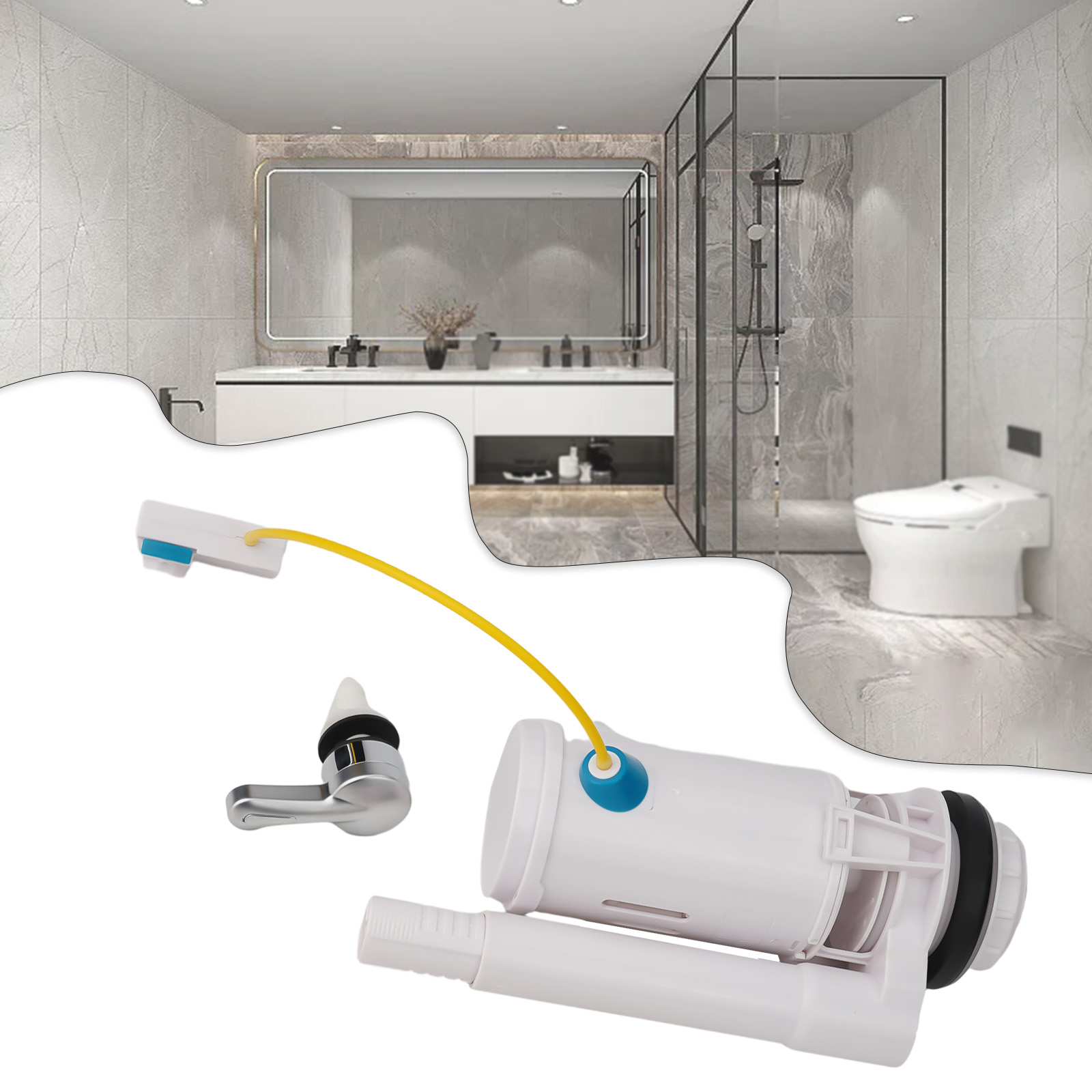 Válvula de Descarga Dupla Cont - Toilet Fill Valve avaliação e preço