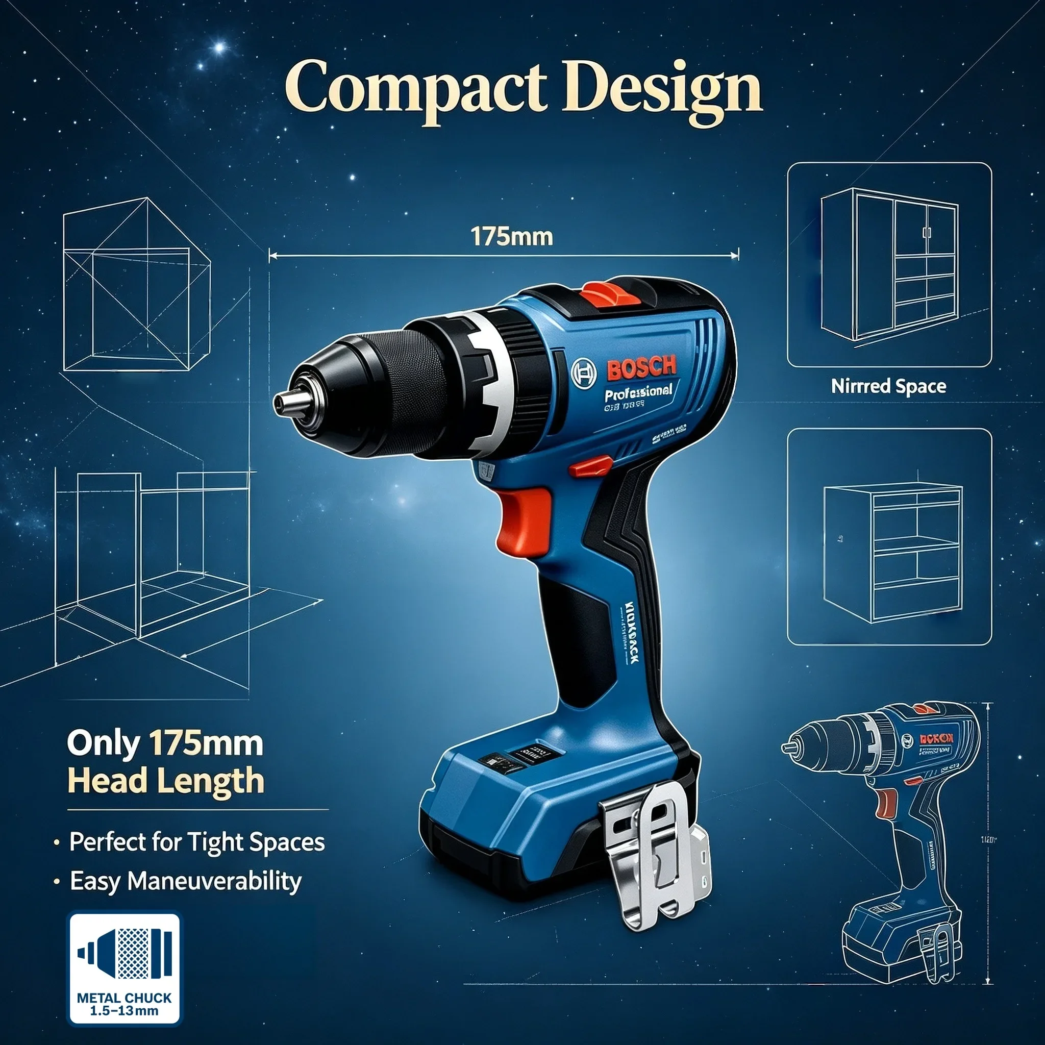 BOSCH GSB 18V-65 Furadeira/Par - Bosch Drill Gsb 18V avaliação e preço