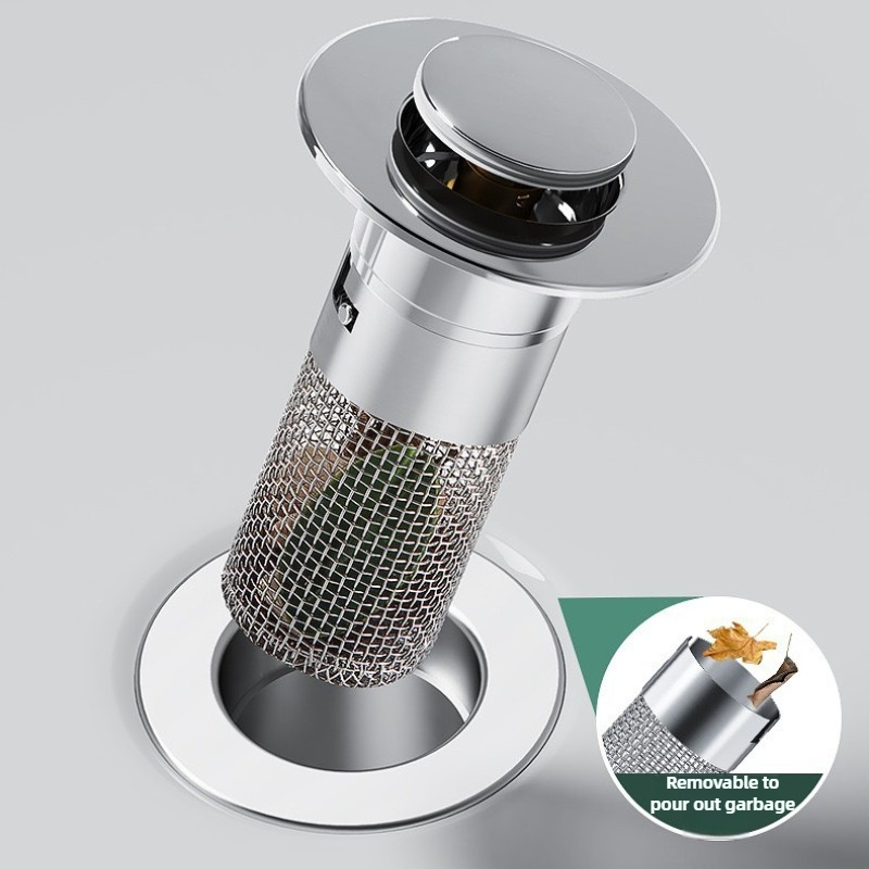 Filtro de drenagem de pia de a - Drain Pipe Clip avaliação e preço