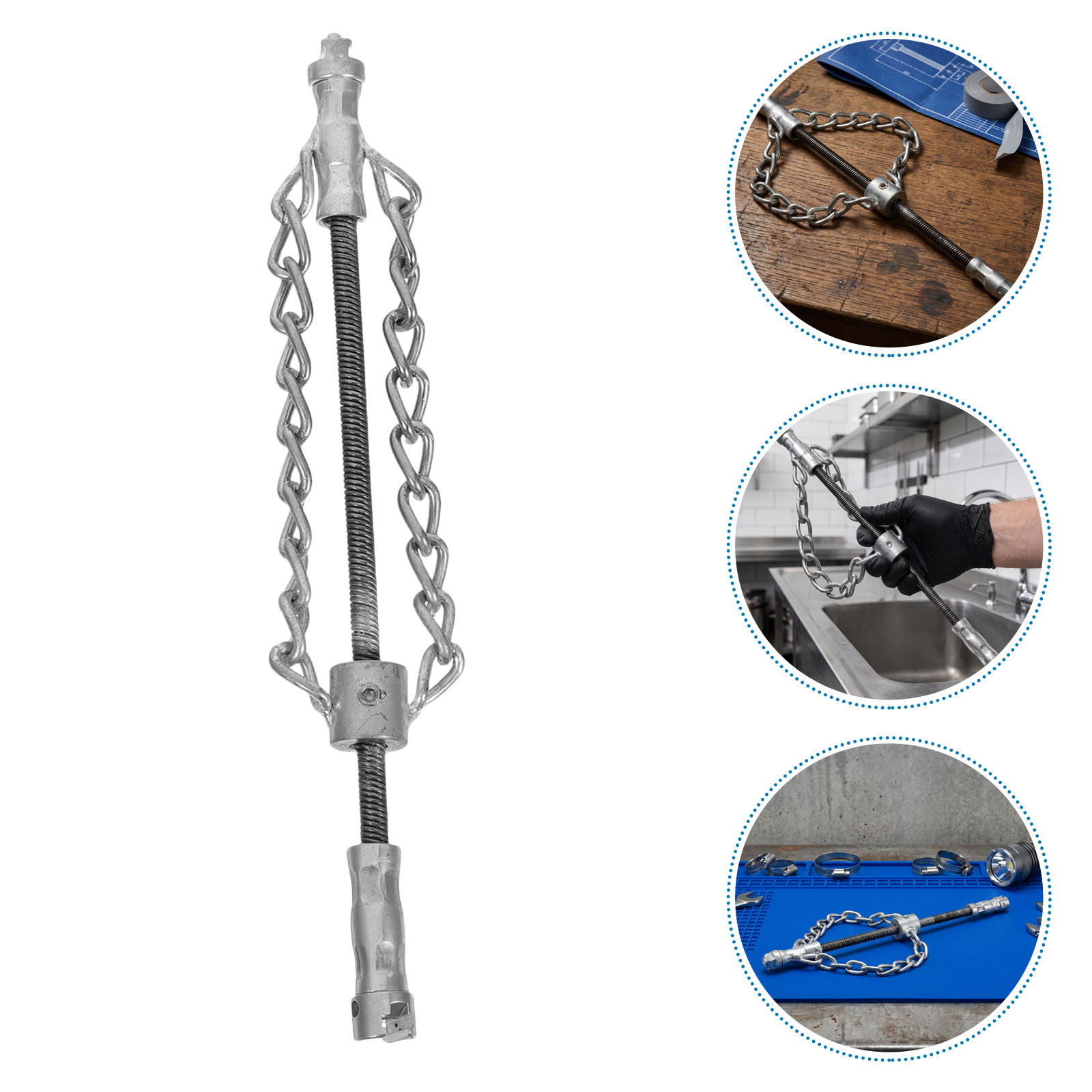 2 Peças de Corrente Flexível p - Drain Snake Flexible avaliação e preço